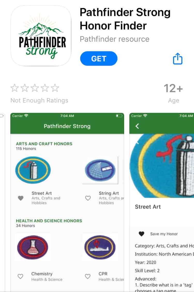 Zaživela mobilna aplikacija Pathfinder Strong Honor Finder