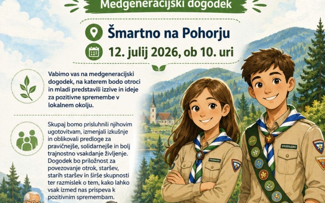 Vabljeni na medgeneracijski dogodek v Šmartnem na Pohorju